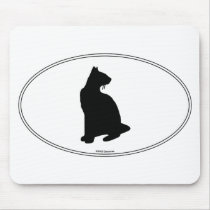 Siamese Silhouette mousepads