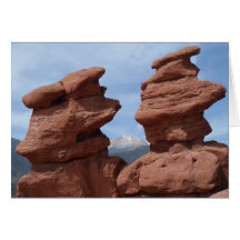 Siamese Twins- Garden of the Gods Greeting Card