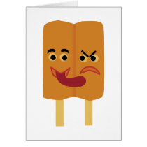 Siamese Twins Popsicle Greeting Card cards