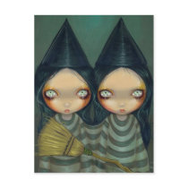 "Siamese Witch Twins" Postcard