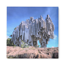 Sibelius Monument, Helsinki, Finland magnets by Lomacar Sibelius Monument, Helsinki, Finland magnets
