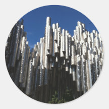 Sibelius Monument Round Stickers