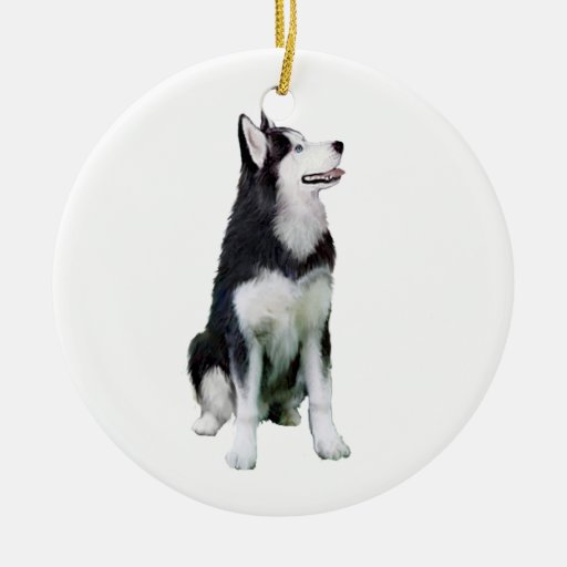 siberian husky a christmas ornament zazzle siberian husky a christmas ornament zazzle