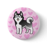 Siberian Husky / Alaskan Malamute Love Button