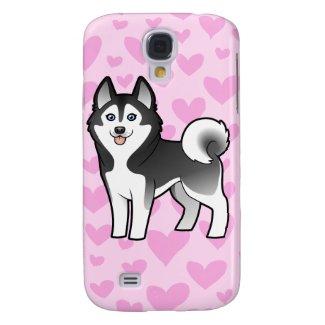 Siberian Husky / Alaskan Malamute Love Samsung Galaxy S4 Covers