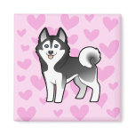 Siberian Husky / Alaskan Malamute Love Refrigerator Magnet