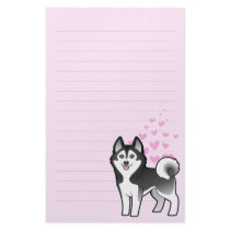 Siberian Husky / Alaskan Malamute Love Stationery