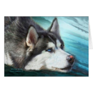 Siberian Husky ArtCard card