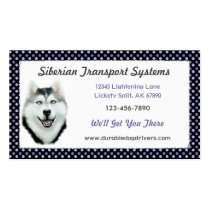 Siberian Husky business cards