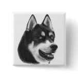 Siberian Husky Buttons