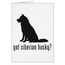 Siberian Husky Card