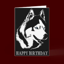 Siberian Husky Card / Alaskan Malamute Card cards