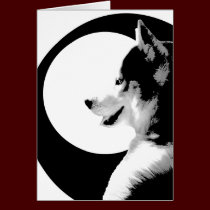 Siberian Husky Card / Alaskan Malamute Card