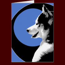 Siberian Husky Card / Alaskan Malamute Card
