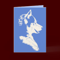 Siberian Husky Card / Alaskan Malamute Card cards