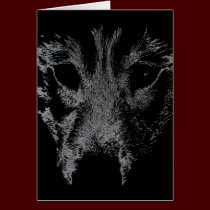 Siberian Husky Card Malamute Wolf Dog Card cards