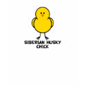 Siberian Husky Chick t-shirts