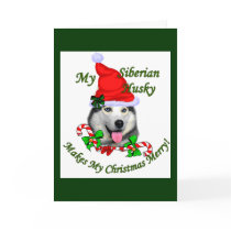 Siberian Husky Christmas Gifts cards by DogsByDezign Siberian Husky Christmas Gifts cards