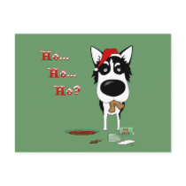 Siberian Husky Christmas postcards by NothinButtDogs Siberian Husky Christmas postcards