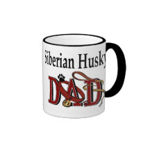 Siberian Husky Dad Gifts Coffee Mugs