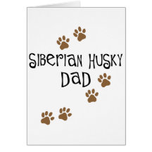Siberian Husky Dad Greeting Card