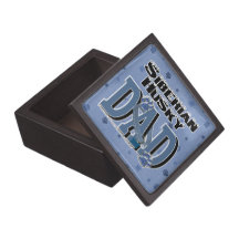 Siberian Husky DAD Premium Keepsake Boxes