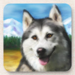 Siberian Husky Dog Art - Solar Coasters