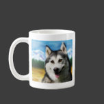 Siberian Husky Dog Art - Solar Coffee Mugs