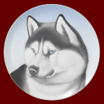 Siberian Husky Dog Plate plates