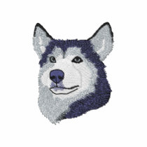 Siberian Husky embroidered shirts by ZazzleEmbroidery Siberian Husky embroidered shirts