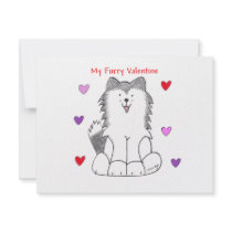 Siberian Husky Furry Valentine invitations by giftsjustforuholiday Siberian Husky Furry Valentine invitations