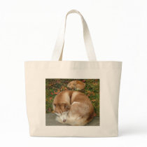 Siberian Husky & German Klein Spitz Pomeranian bags by ironydesignphotos Siberian Husky & German Klein Spitz Pomeranian bags