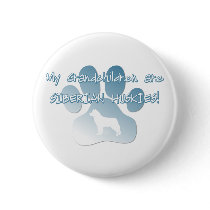 Siberian Husky Grandchildren buttons by MenagerieMayhem Siberian Husky Grandchildren buttons
