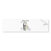 Siberian Husky History Design Bumper Stickers