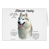 Siberian Husky History Design cards by GreyWolfCreation Siberian Husky History Design cards