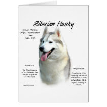 Siberian Husky History Design cards by GreyWolfCreation Siberian Husky History Design cards