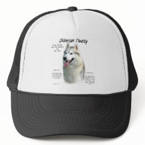 Siberian Husky History Design Trucker Hat