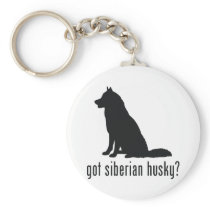 Siberian Husky Keychain