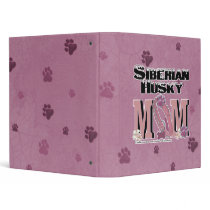 Siberian Husky MOM Vinyl Binders