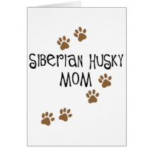 Siberian Husky Mom Card