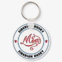 SIBERIAN HUSKY mom keychain