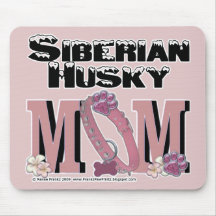 Siberian Husky MOM Mouse Pad
