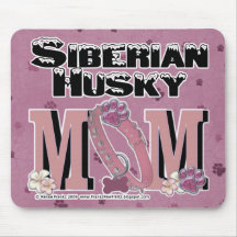 Siberian Husky MOM Mouse Pads