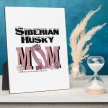 Siberian Husky MOM Photo Plaques