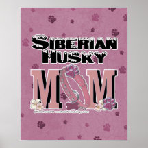 Siberian Husky MOM Print