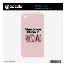 Siberian Husky MOM Skins For iPhone 4