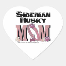 Siberian Husky MOM Stickers