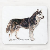 Siberian Husky! Mousepad