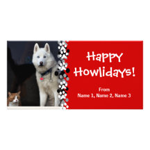 Siberian Husky Photo Personalized Photo Card