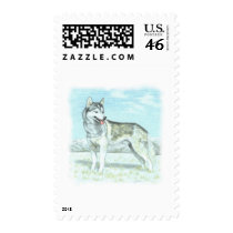 Siberian Husky postage by fhooper Siberian Husky postage
